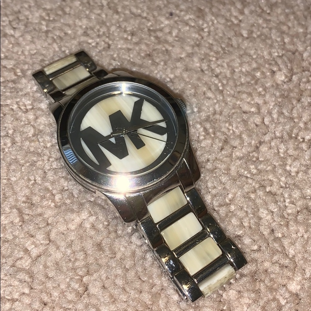 Michael Kors Cream/Marble Watch